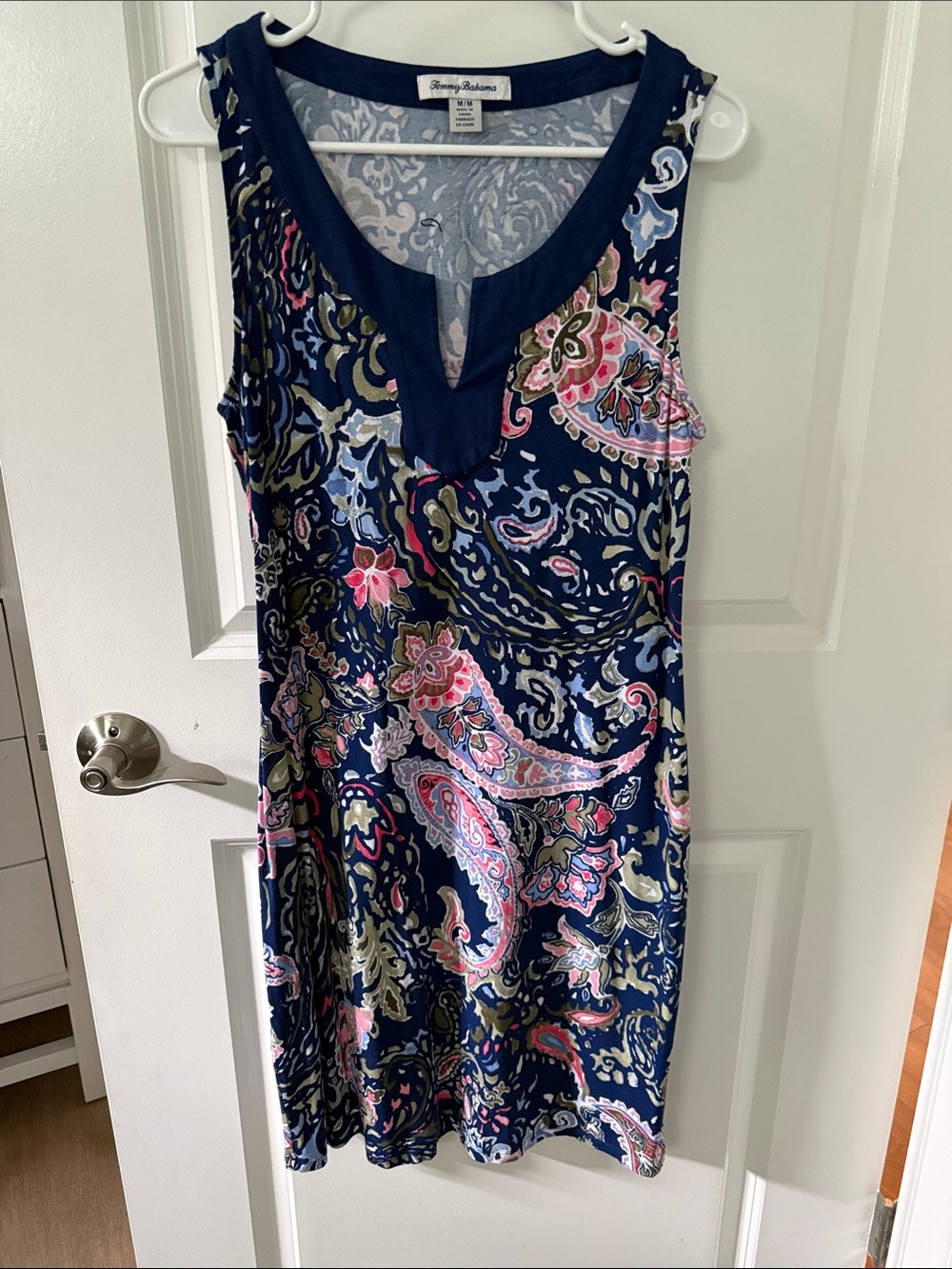 Tommy Bahama Navy Paisley Sleeveless Dress
